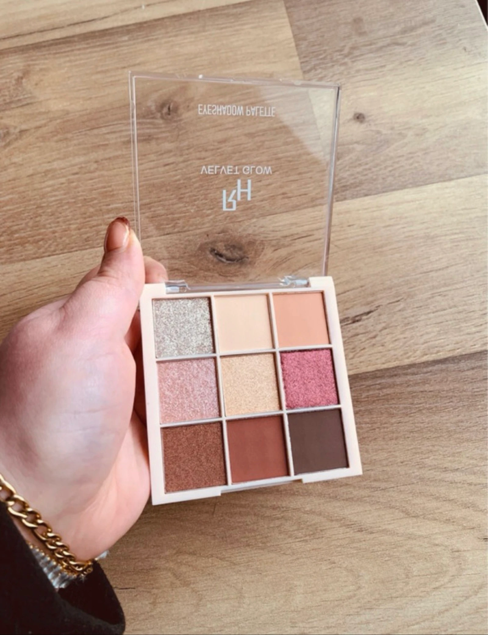 Paleta de sombras aveludadas com brilho 9 tons - Marca Realher – photo 4